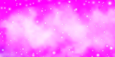 Obraz premium Light Pink vector layout with bright stars. Colorful illustration with abstract gradient stars. Design for your business promotion.