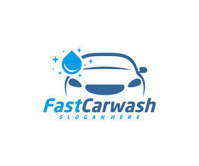 Car Wash logo designs concept vector, Automotive Cleaning logo template
