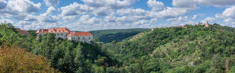 Fototapeta na wymiar Panorama of Znojmo, Czech Republic, South Moravia