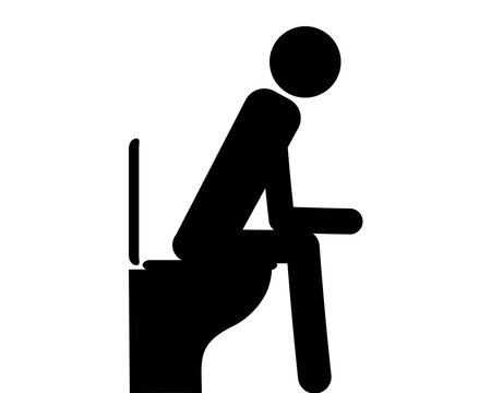 recommend clip art: Person auf Toilette