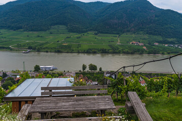 Blick vom Tausendeimerberg in Spitz an der Donau