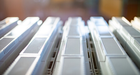 Fototapeta premium Universal plastic cases for the manufacture of serial radio-electronic products