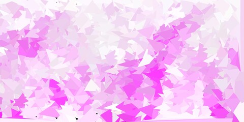 Light pink vector poly triangle template.