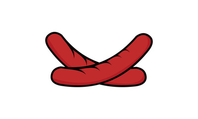 sausage vector icon