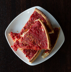 Deep dish pizza chicago style