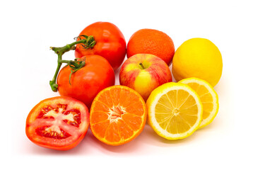 Half cut mixed fruit