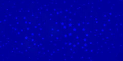 Dark BLUE vector pattern with abstract stars. Blur decorative design in simple style with stars. Pattern for new year ad, booklets.