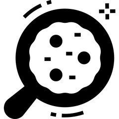 
Filled design of frying egg pan, egg omelette icon
