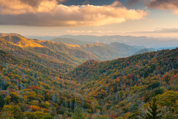 Great Smoky Mountains National Park, Tennessee, USA at the Newfound Pass