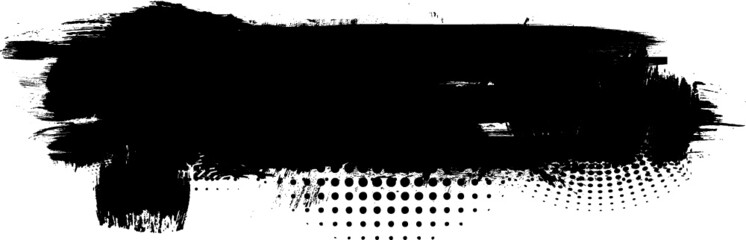 Grunge Paint Roller . Vector brush Stroke . Distressed banner . Black stripes isolated. paintbrush collection . Modern Textured shape . Dry border in Black . Bulge lines