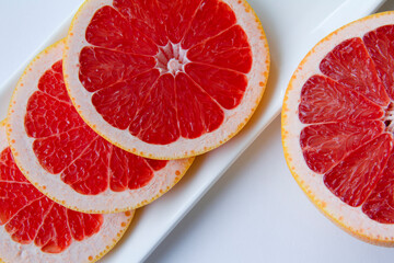 Naklejka na ściany i meble grapefruit slice
