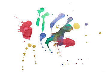 abstract watercolor splash on background