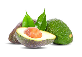 Avocado isolated on white backgroundAvocado isolated on white background