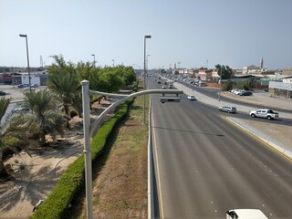 Beautiful Highway to Abu Dhabi from Mussafah.,UAE. 