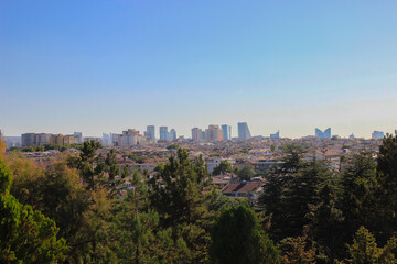 Fototapeta na wymiar view of the huge metropolis Ankara
