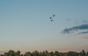 planes in the sky