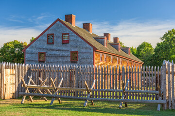 Augusta, Maine, USA at historic Fort Western