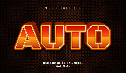 3D Auto Text effect, Editable Text Style