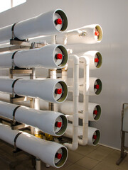 Reverse osmosis system - installation of industrial membrane devices