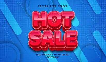 3D Hot Sale Text effect, Editable Text Style