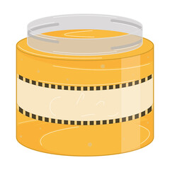 Isolated honey bottle. Natural and healthy food - Vector