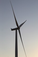 Top of wind turbine used for energy