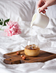 Morning coffee in bed