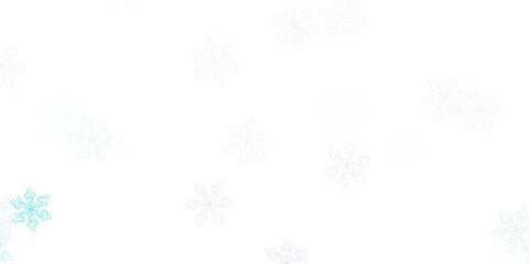 Light pink, blue vector natural layout with flowers.