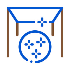 glossy stretch ceiling icon vector. glossy stretch ceiling sign. isolated contour symbol illustration