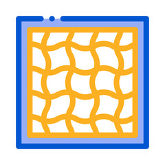 pattern on fabrics icon vector. pattern on fabrics sign. isolated contour symbol illustration
