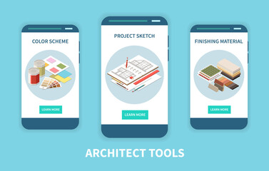 Architect Vertical Banners Set