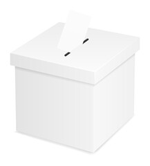 ballot box for election voting vector illustration