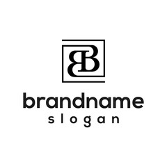 Initial BB logo design vector