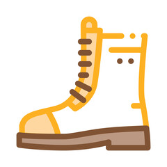 boot for travel icon vector. boot for travel sign. isolated contour symbol illustration