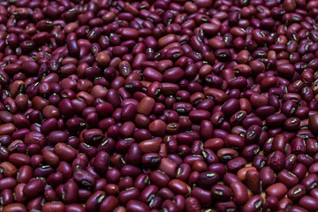Red beans pattern as background