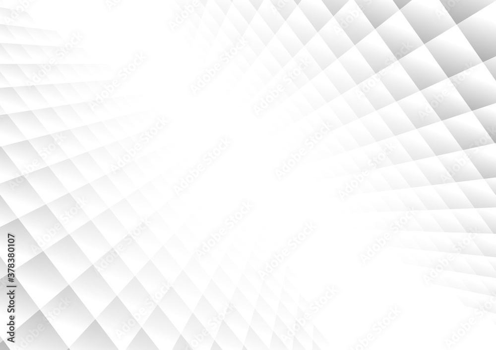 Wall mural abstract geometric square pattern background with white shapes perspective can be used in cover desi