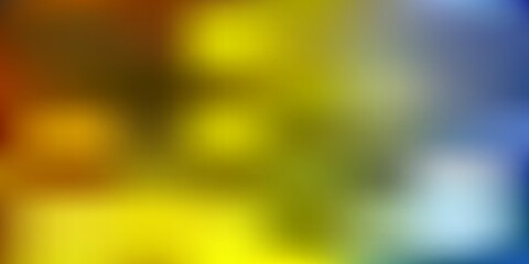 Light blue, yellow vector gradient blur texture.