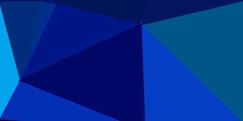 Dark blue, green vector gradient polygon wallpaper.