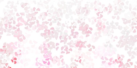 Light red vector pattern with abstract shapes.