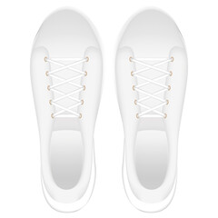 Fototapeta premium Isolated white tennis shoes. Medical uniform - Vector