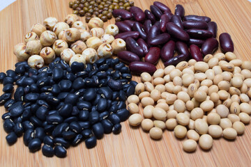 mix of many kind of beans for background uses