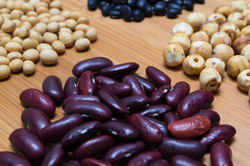 mix of many kind of beans for background uses