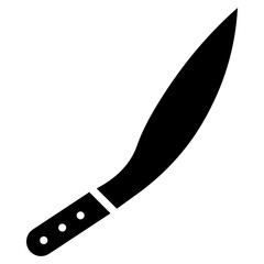 
Bunch of knives vector, editable filled icon 

