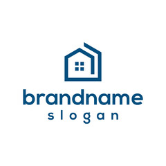 Modern building logo design vector