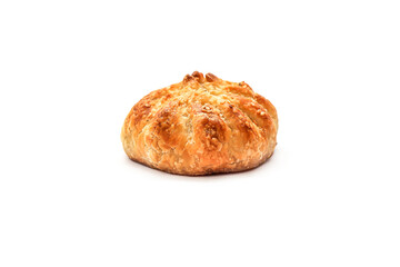 Uzbek samsa on a white background