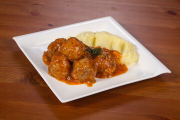 Minced meat balls with potato