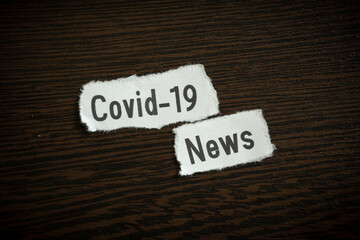 Covid-19 news - Scrap pieces of paper