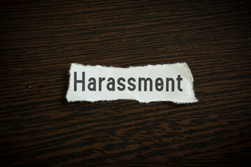 Harassment - Scrap pieces of paper