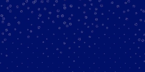 Light multicolor vector doodle texture with flowers.