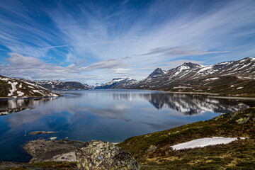 Fototapeta na wymiar Bygdin See in Norwegen